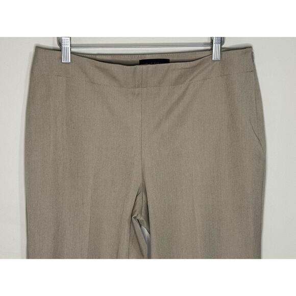 Talbots Heritage Dress Pants Women's Size 10 Tan Khaki Side Zip Flat Front - Picture 3 of 8